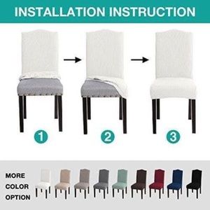 Ivory dining room Chair Covers